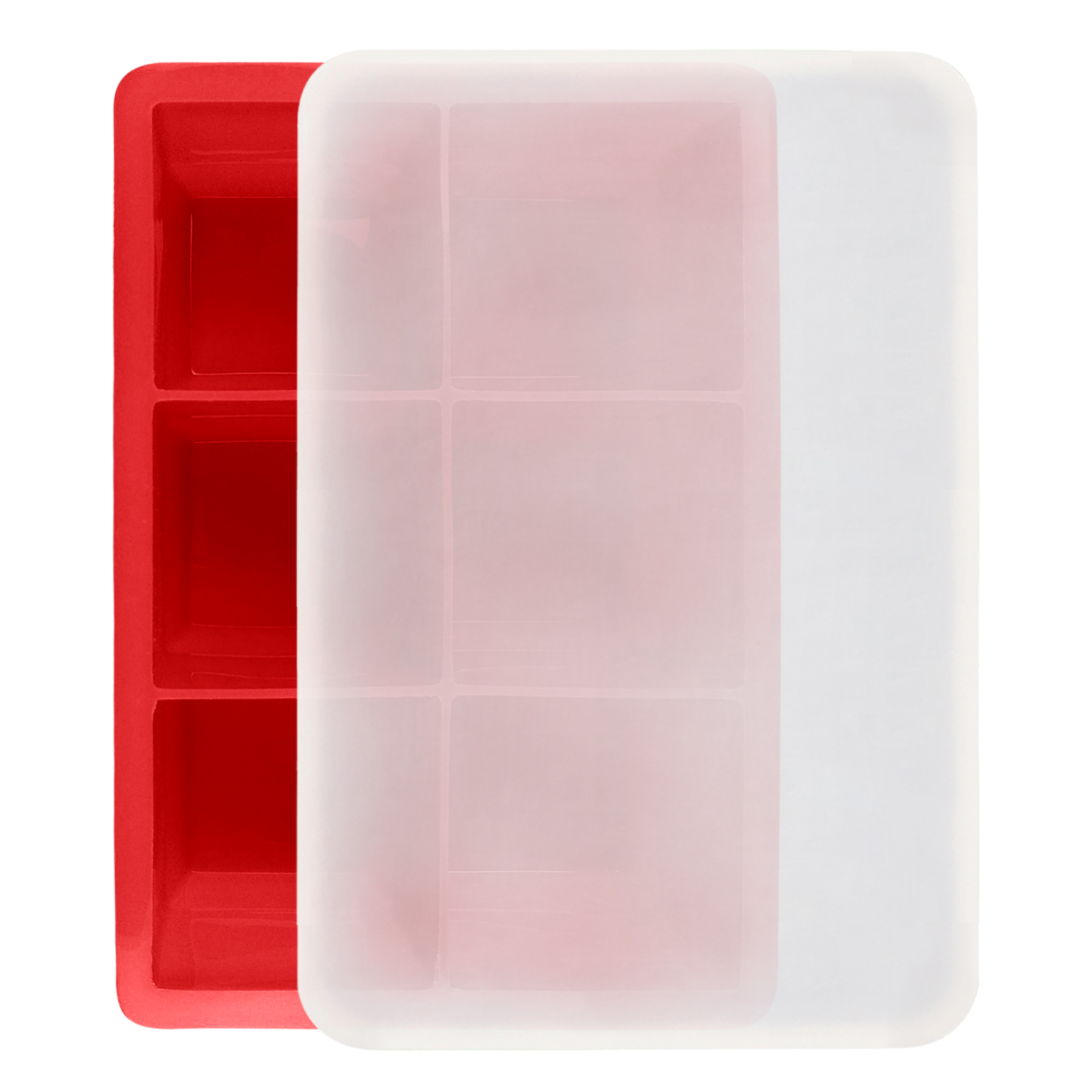 6 Flexible Silicone Ice Cube Trays 10