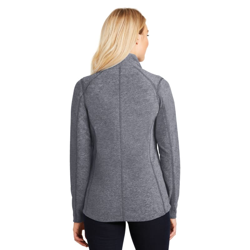 Port Authority Women's Heather Microfleece Full-Zip Jacket. 5