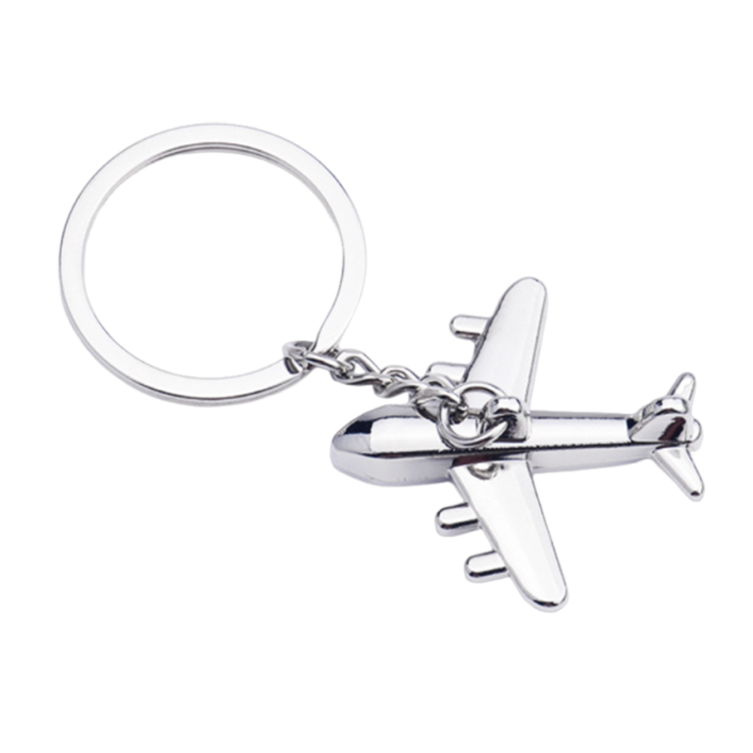Metal Airplane Keychain 4