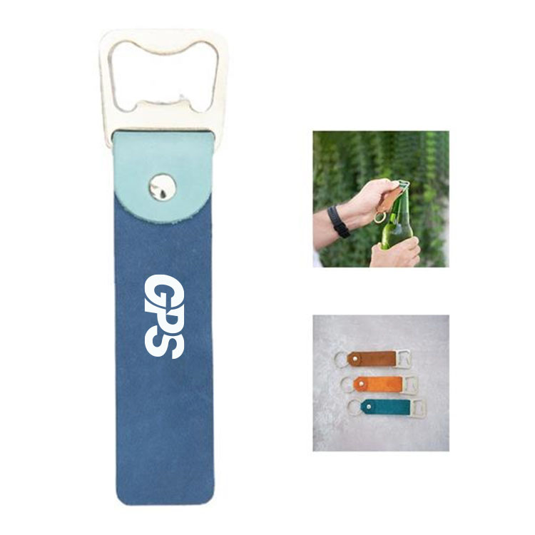 Creative Leather Bottle Opener Keychain