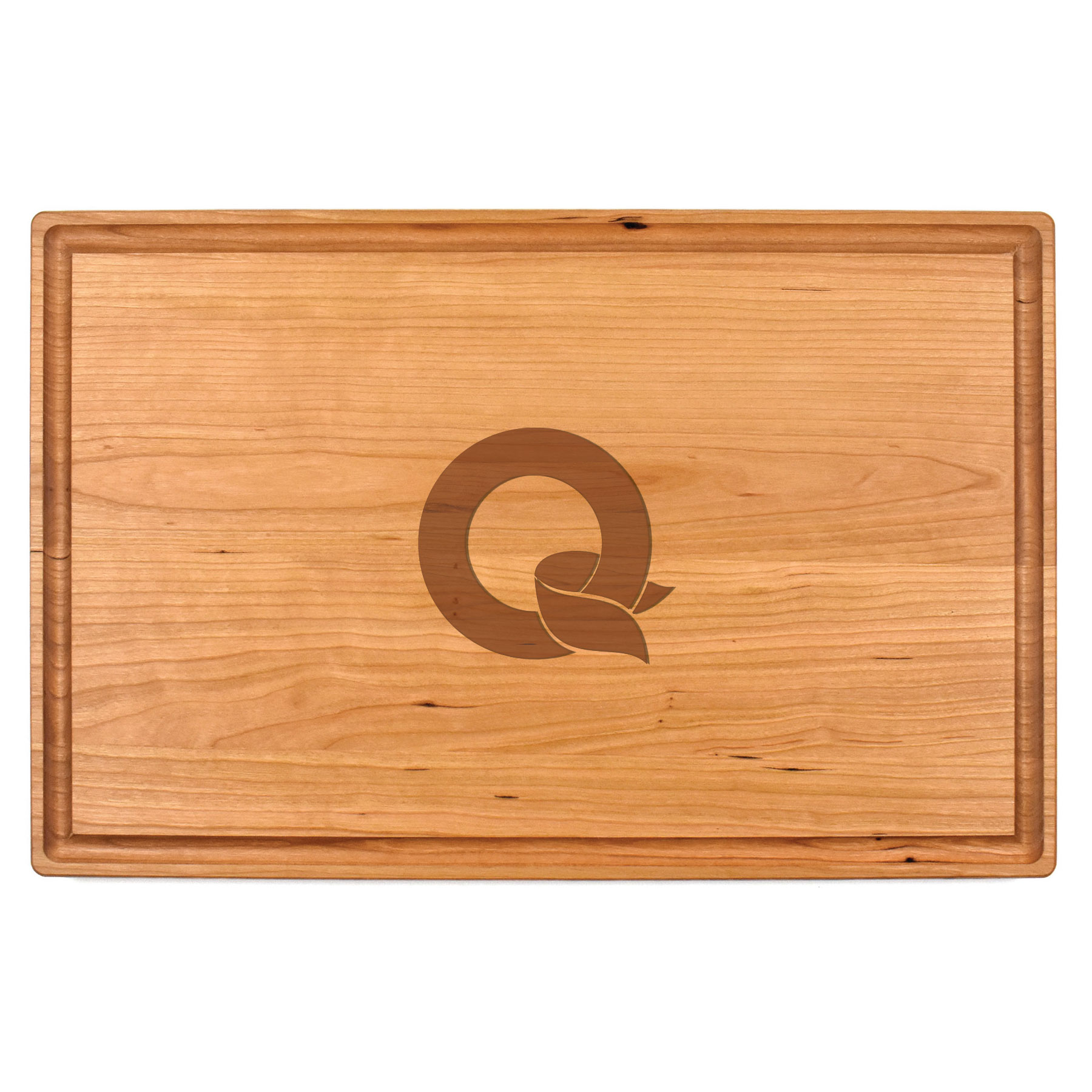 11" x 17" x 1" Cherry Cutting Board with Juice Groove