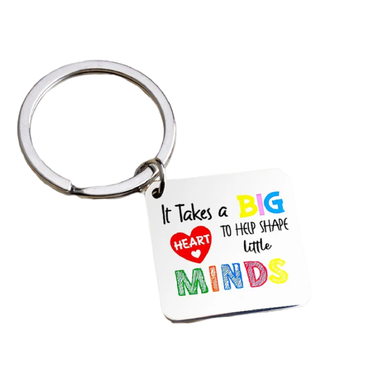 Stainless Steel Square Keychain 3