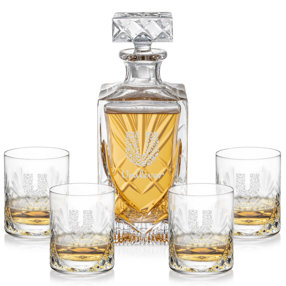 Cavanaugh Square Decanter Set 4