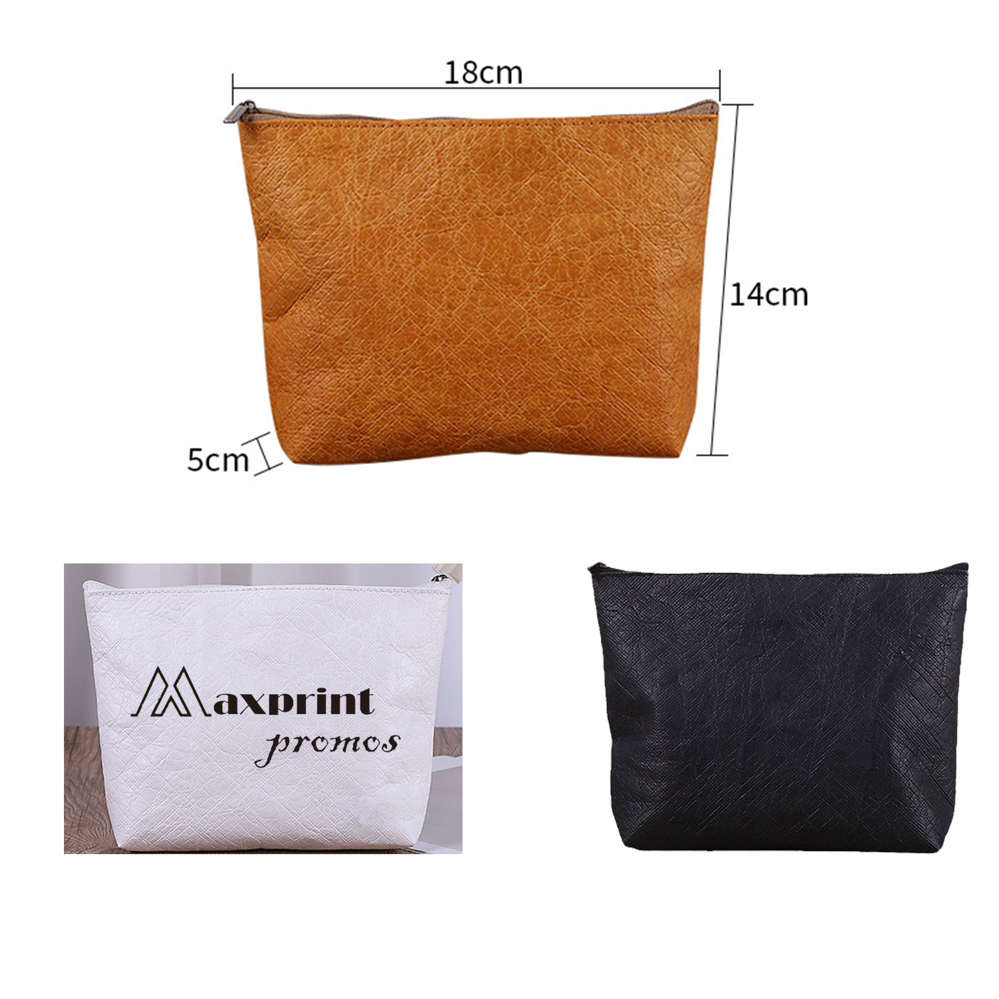 Custom Waterproof Tyvek Makeup Bag 1