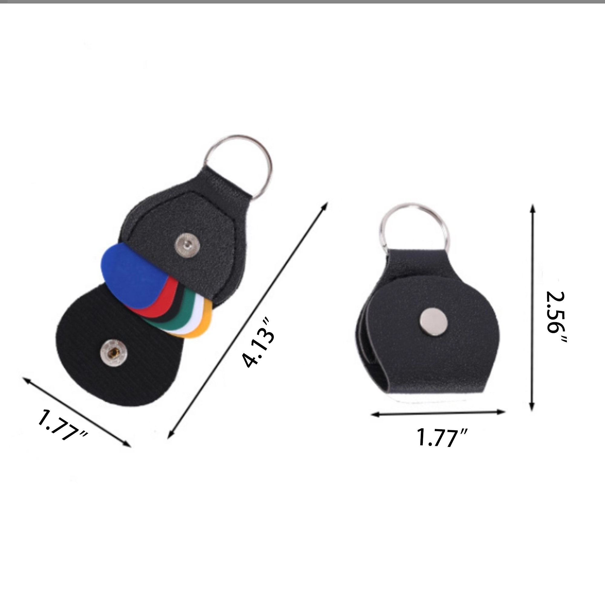 MOQ:20pcs Handmade Leather Pick Fob 2