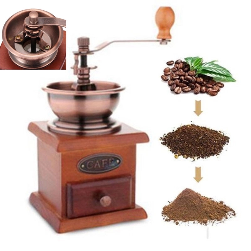Manual Coffee Grinder, Vintage Style Great Gift 4