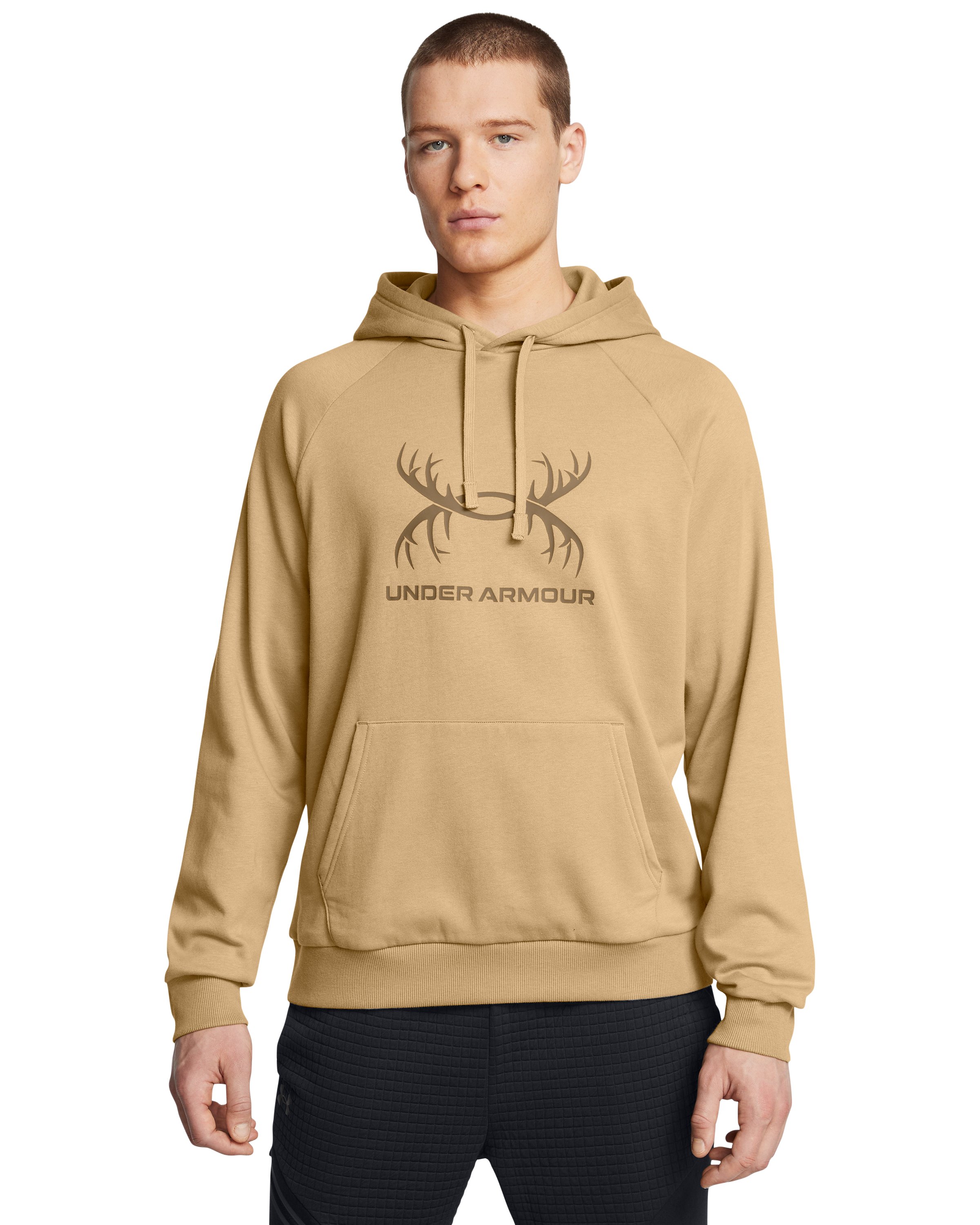 UA Rival Fleece Antler Hoodie Men's Hoodie, custom hoodie or sweatshirt with logo imprint 5
