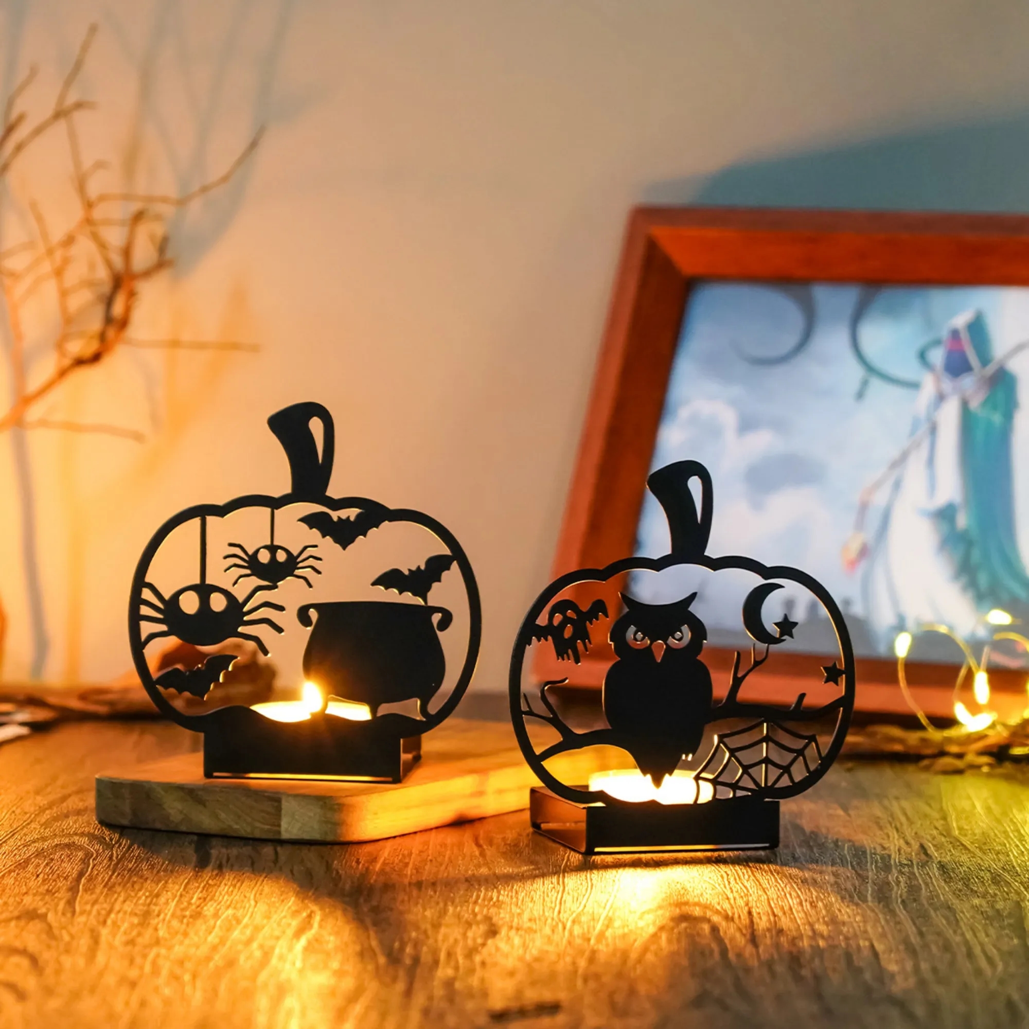 Halloween Candle Holder Cute Style 4