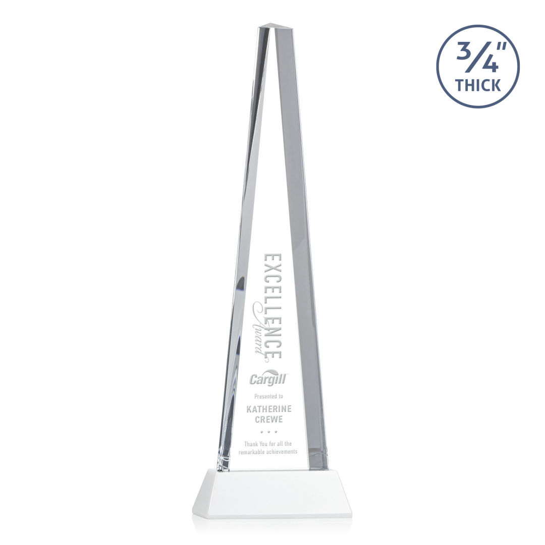 Majestic Tower Award on Newhaven Base - White 4