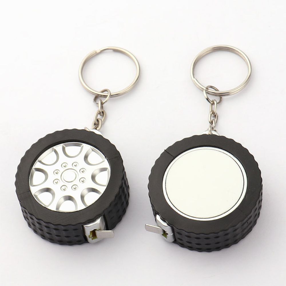 Steel tape measure keychain 2