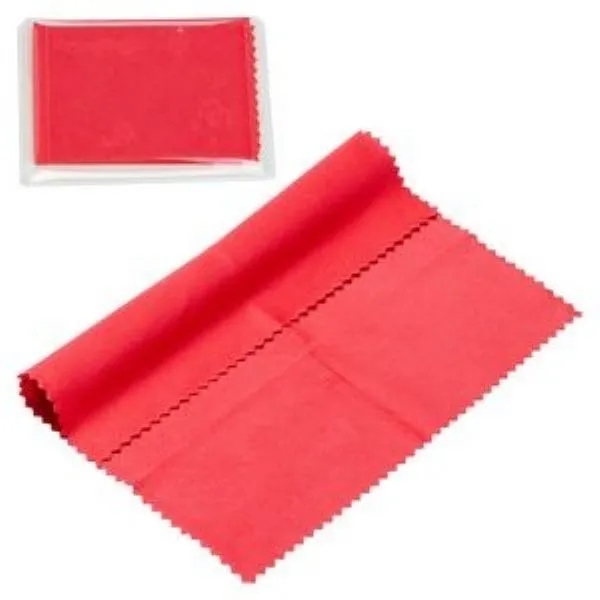 6" x 6" 220GSM Microfiber Cleaning Cloth in Clear PVC Case 19