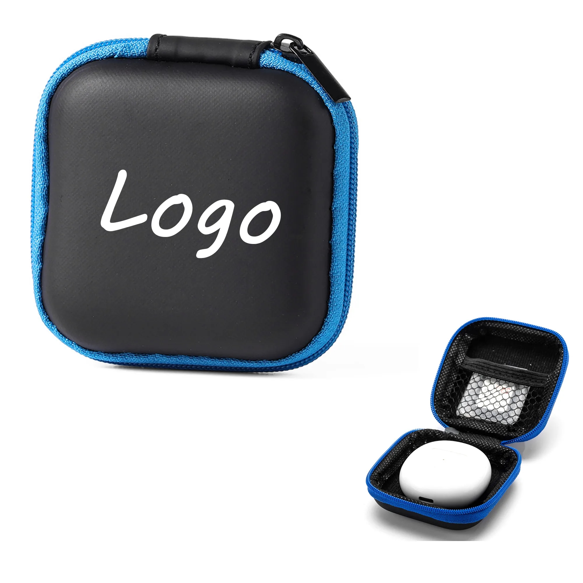 Square Earphone Case Portable EVA Carrying Case 9