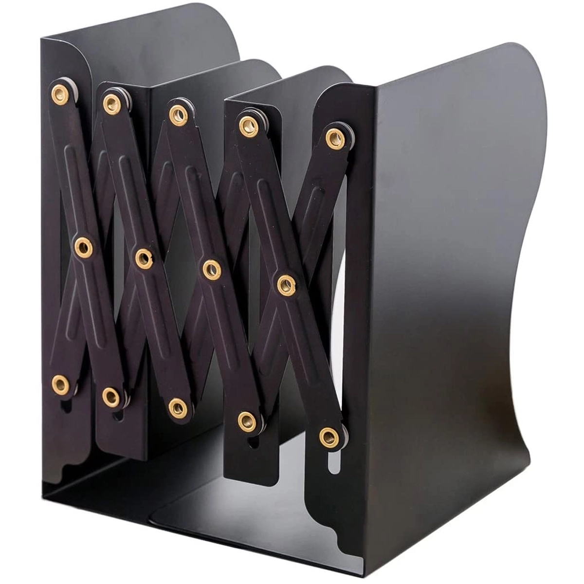 Book Organizer Holder Stand Nonskid Adjustable Bookends 5