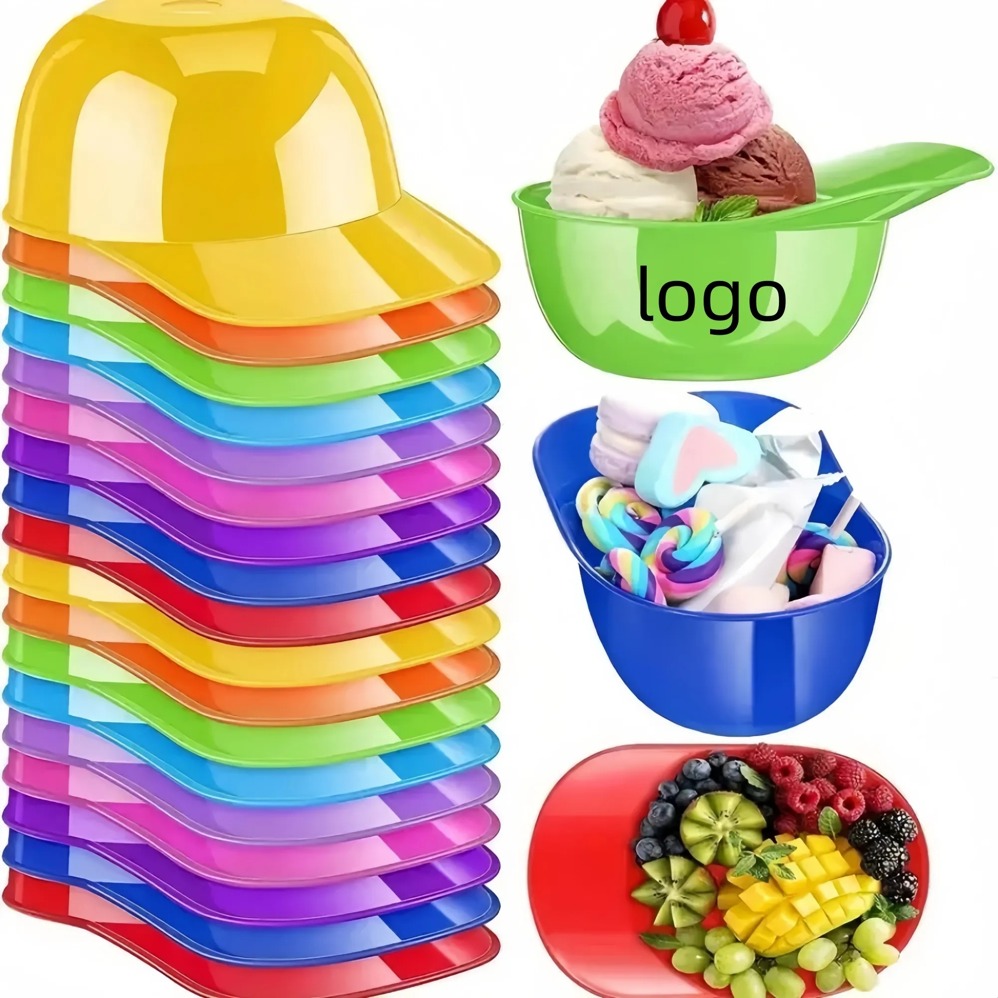 MOQ100 8oz Baseball Helmet Ice Cream Bowl 2