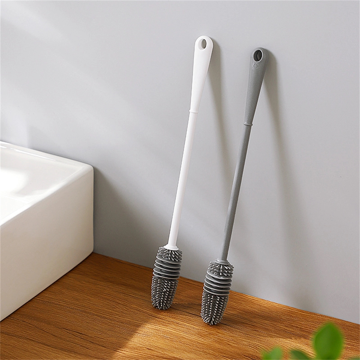 13" Long Handle Silicone Bottle Cleaning Brush 4