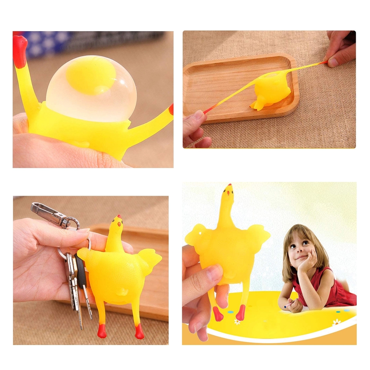 Interesting Rubber Chicken Key Chain 2
