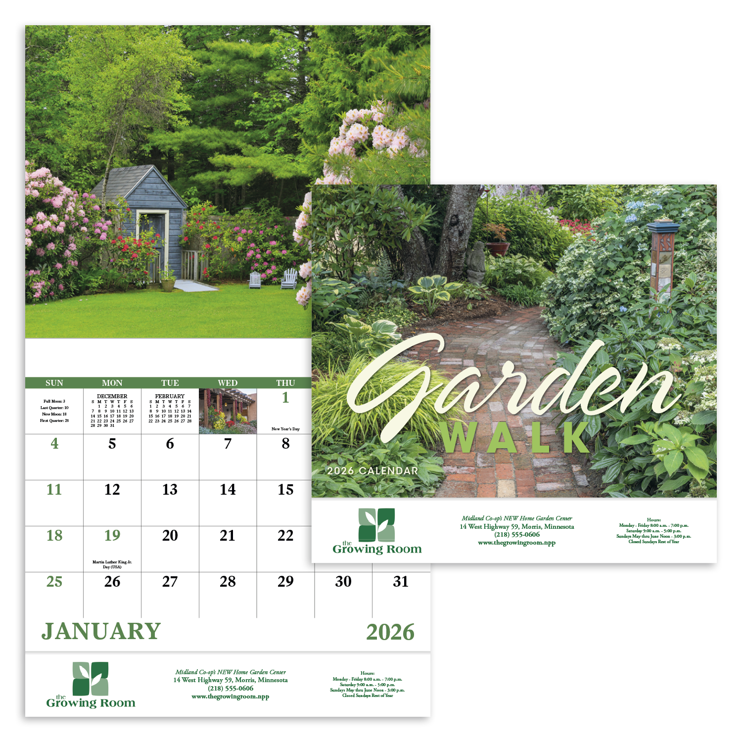 Good Value™ Garden Walk - Stapled Calendar 18