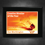 Aberdeen Rosewood Plaque with Sublimated Plate 13