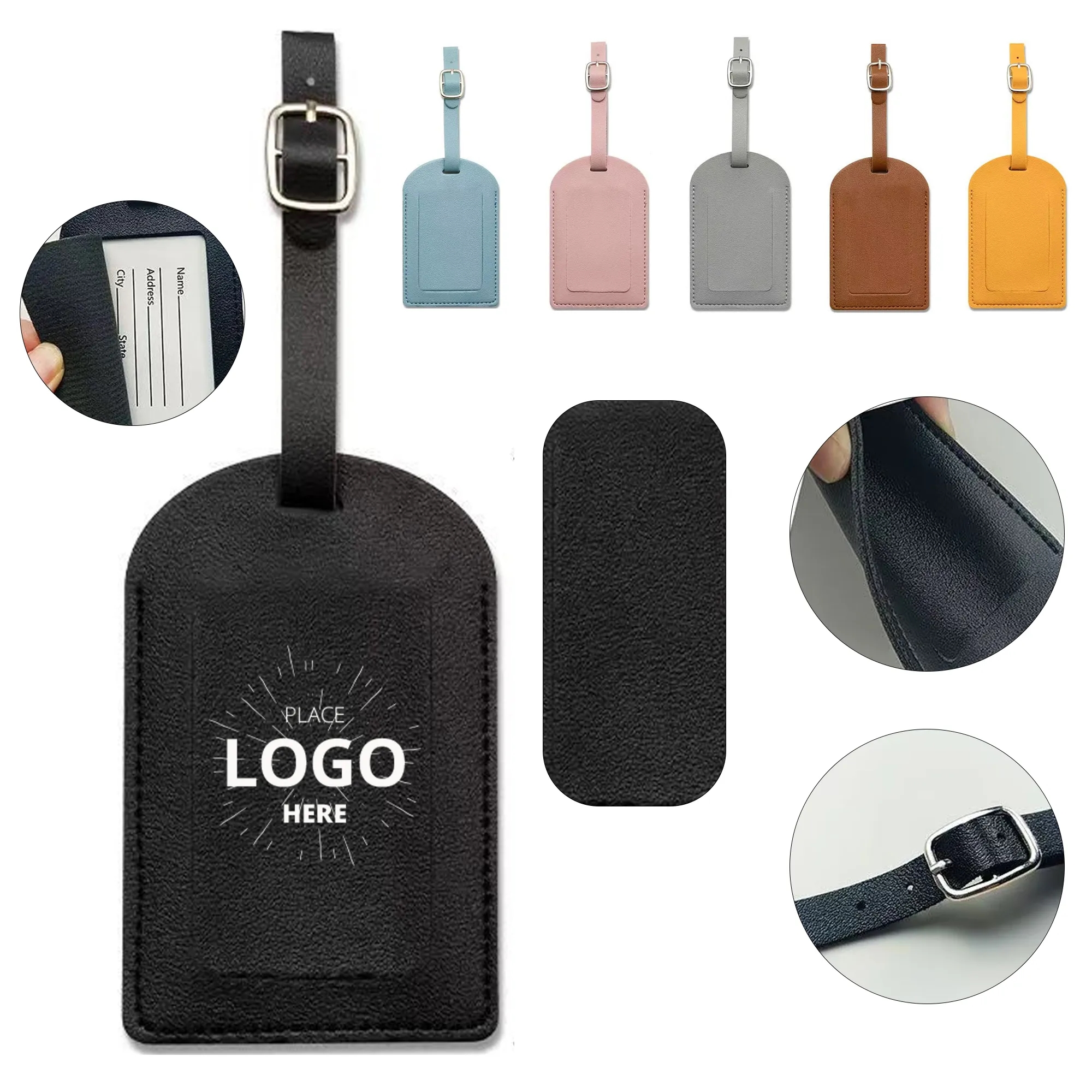 PU Leather Luggage Tag 5