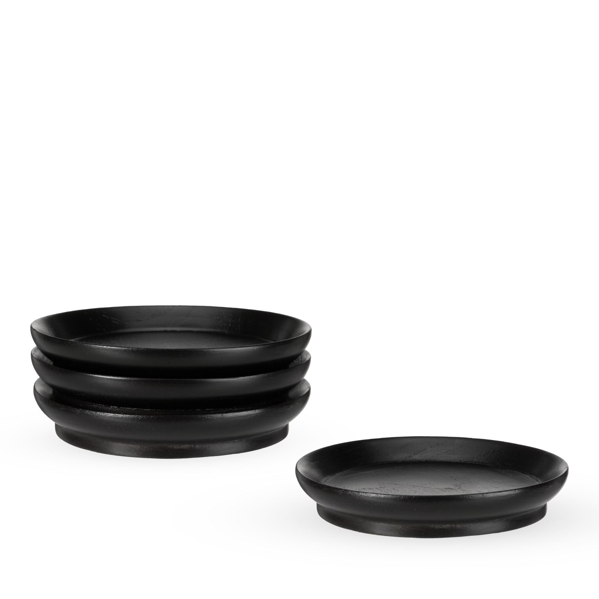 Twine Living® Wine Glass Topper Appetizer Plate, set of 4 3