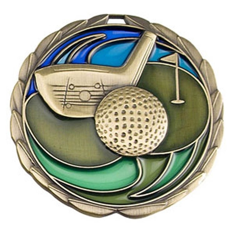 Golf Color Epoxy Medallion (2-1/2")