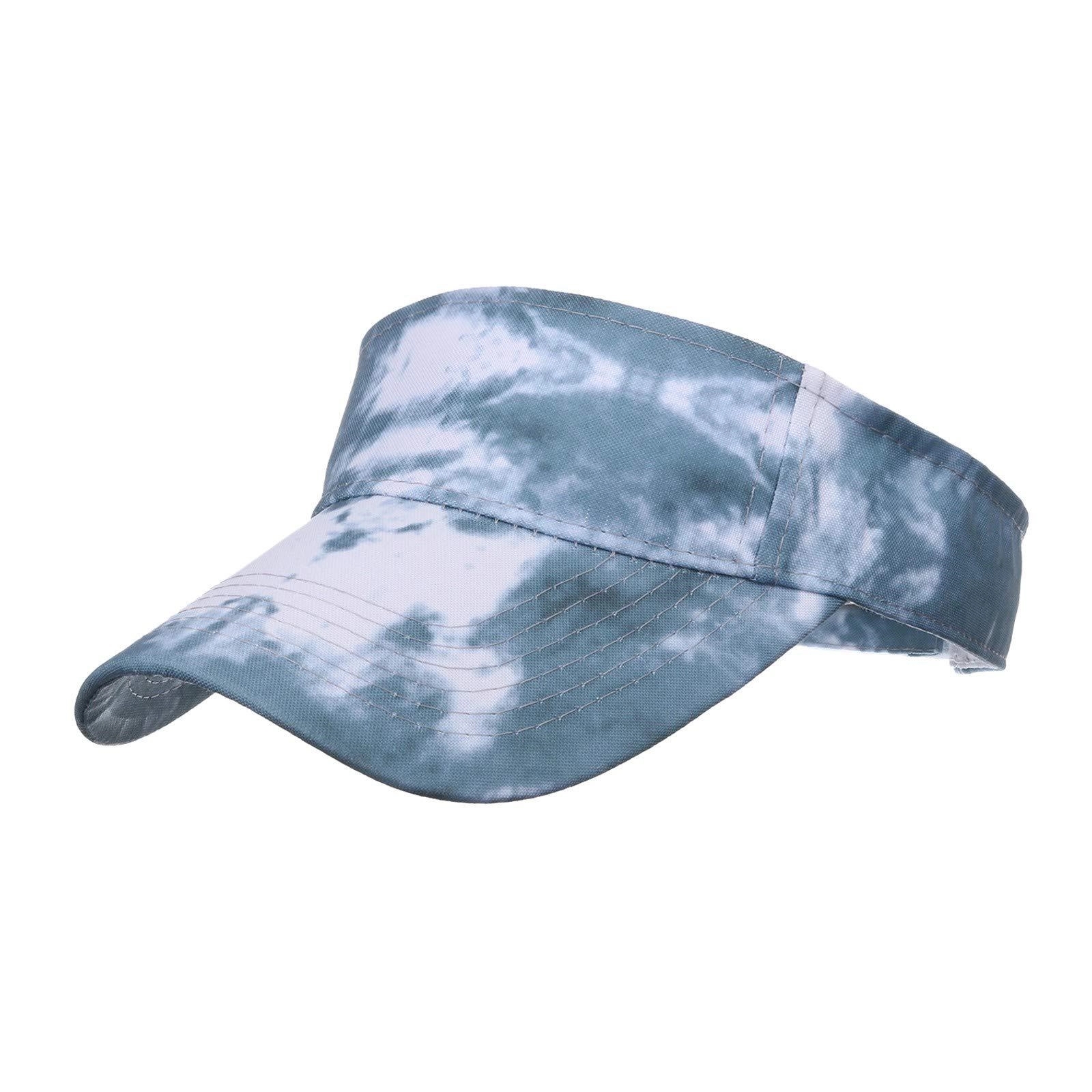 Custom tie-dyed Sun Visor Caps for Unisex 7