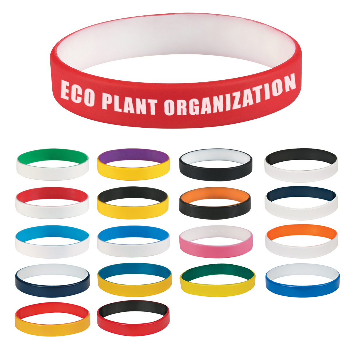 Colored Letter Silicone Bracelet 8