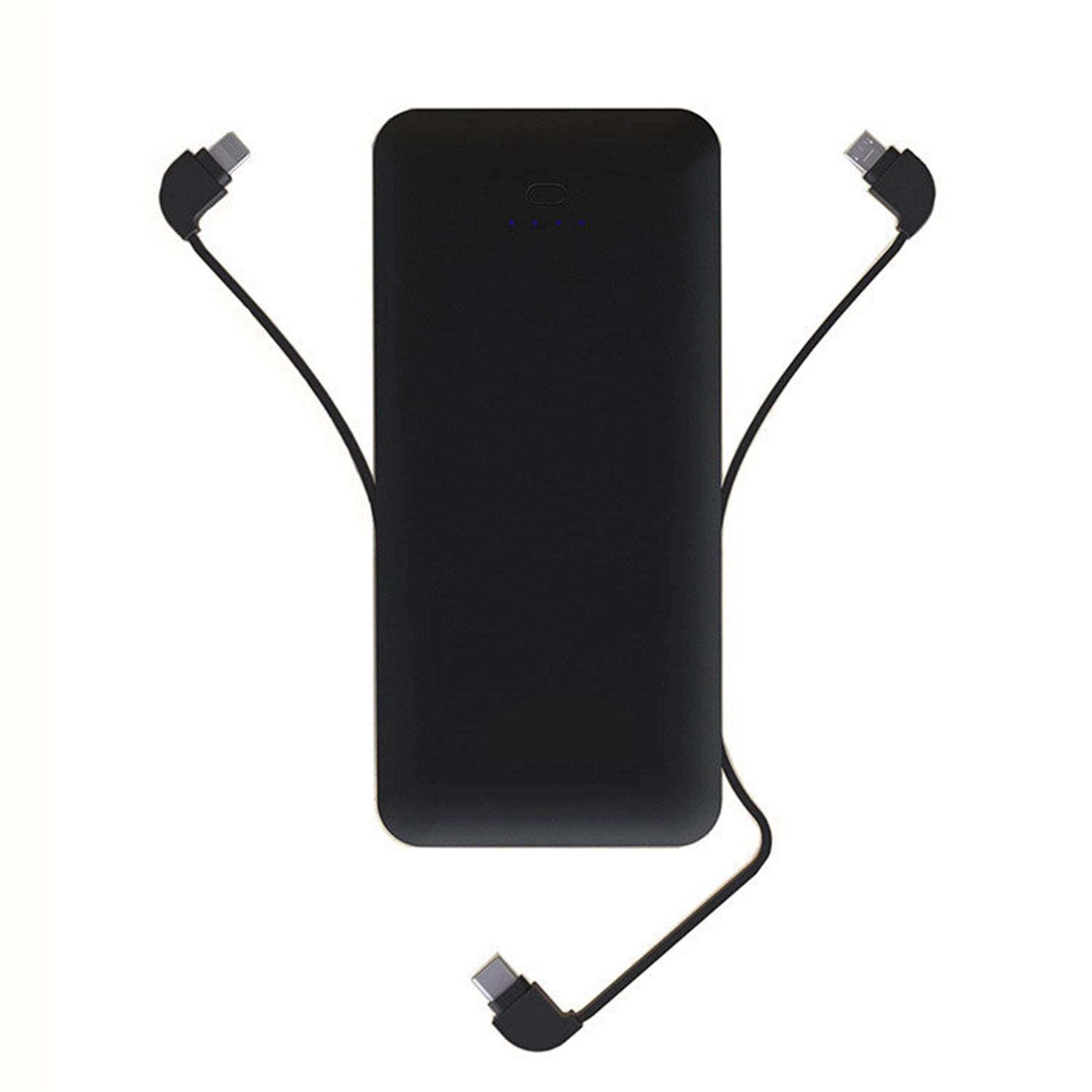 10,000 mAh Power Bank w/ Built-In Cable & Wall Plug 1