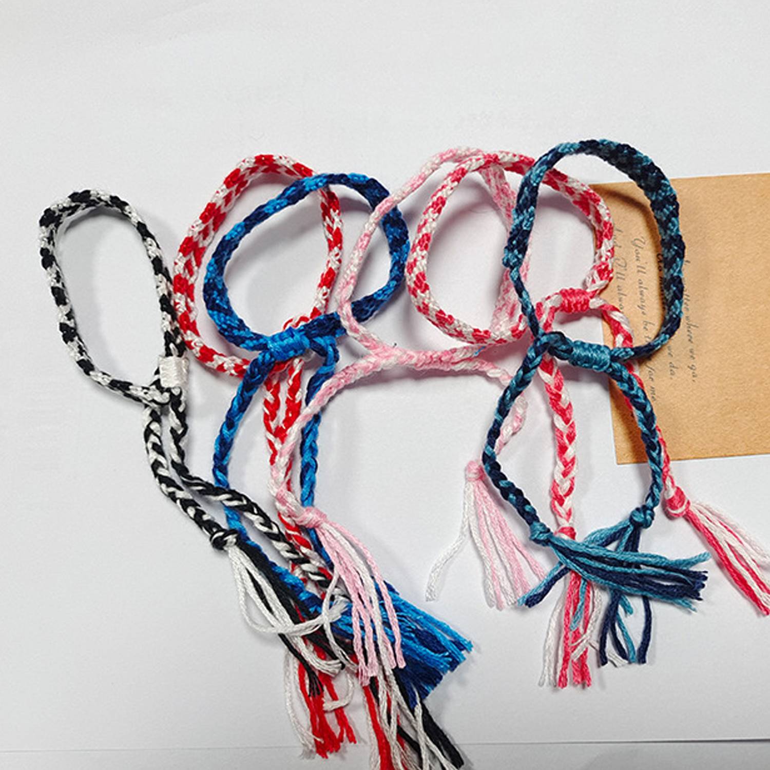 Handmade Woven Heart Friendship Bracelet 4