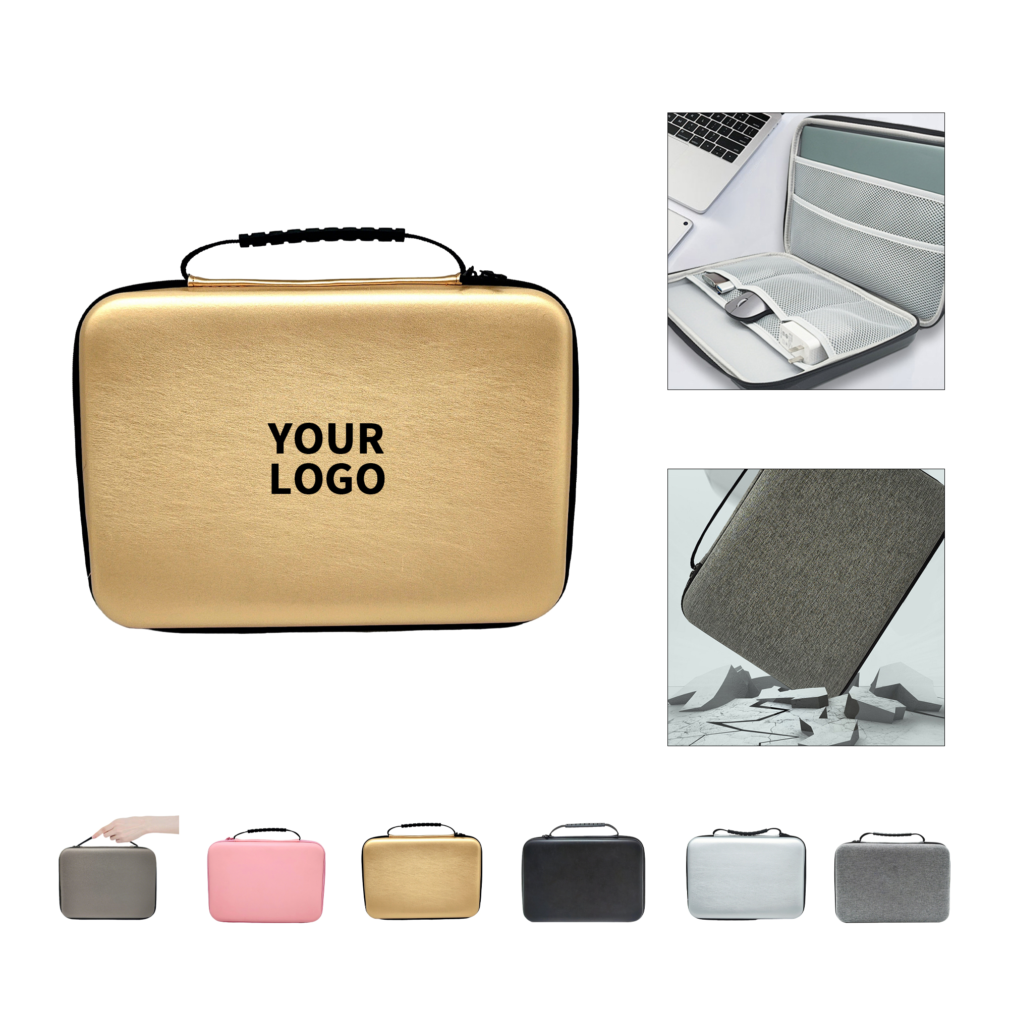 EVA Hard Shell Laptop Case 14" Water Resistant 2
