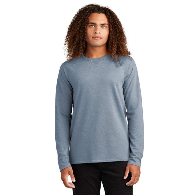 District Featherweight French Terry Long Sleeve Crewneck, custom hoodie or sweatshirt with logo imprint 11