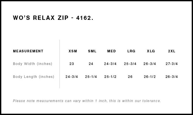 Wo's Relax Zip Hood | 4162 13