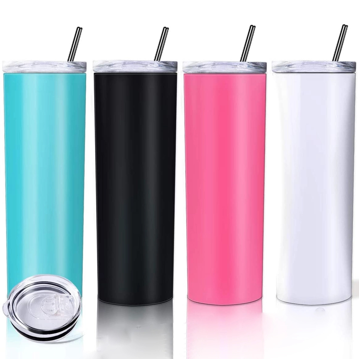20 oz Tumbler with Lids Double Wall Insulated 3