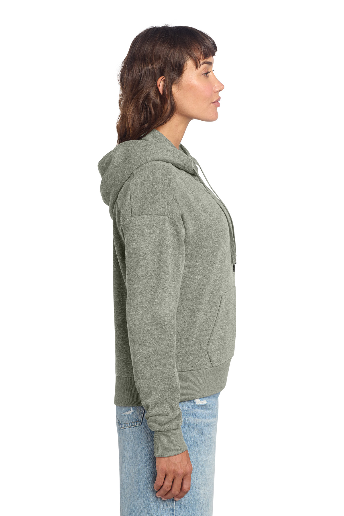 District Women's Perfect Tri Fleece 1/2-Zip Pullover DT1311 40