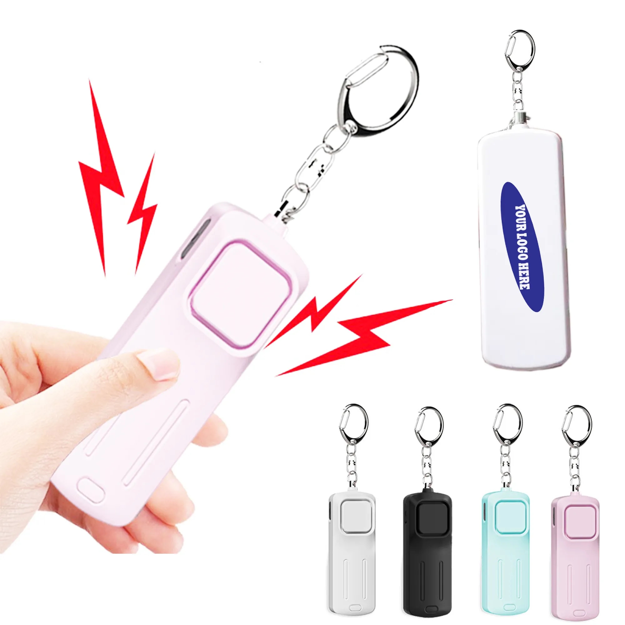 USB Recharge Personal Safety Keychain Alarm for Women 4