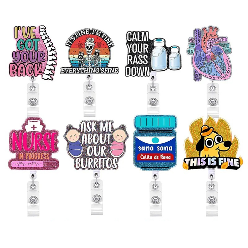 Acrylic Retractable Badge Reel 2
