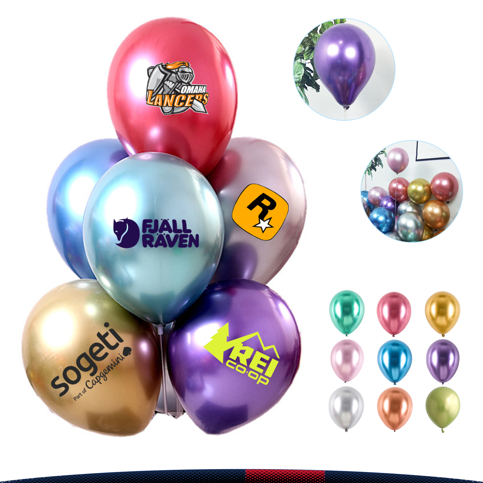 Angel Metallic 10" Balloons 9