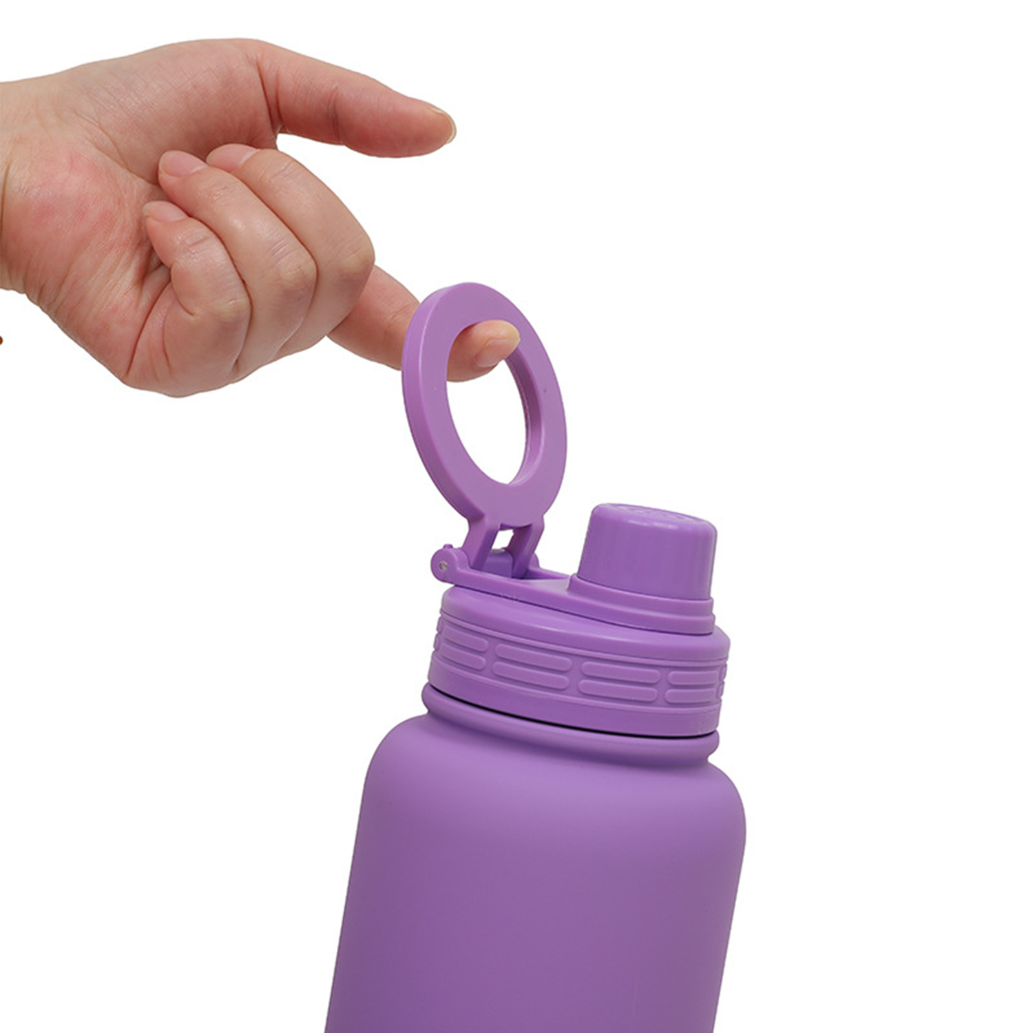 34Oz Insulated Stainless Steel Water Bottle w/ Phone Holder 7