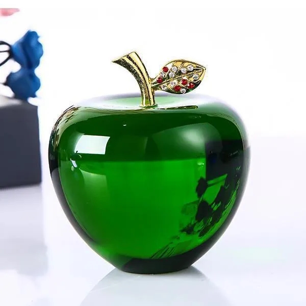 Crystal Glass Red Christmas Apples 10