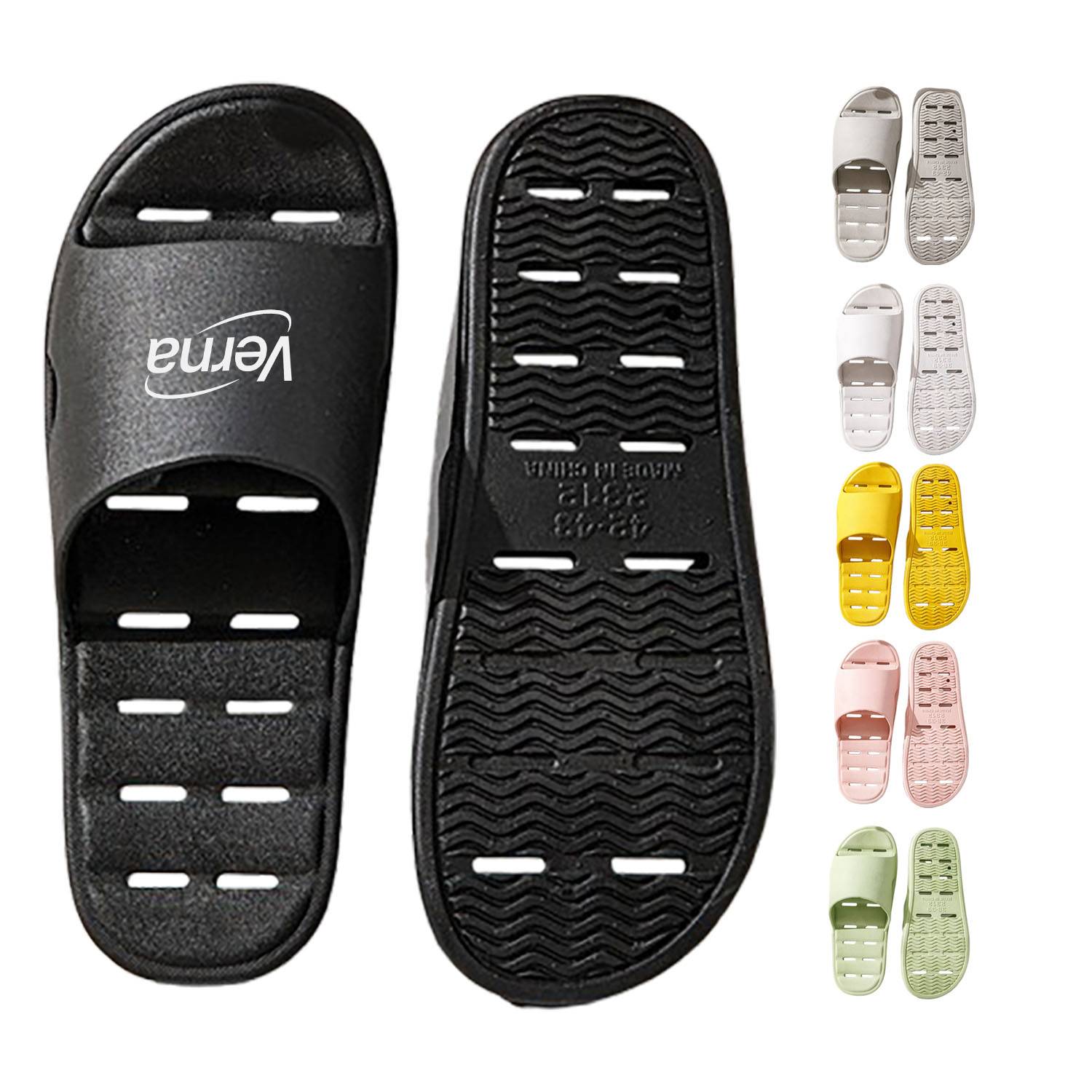 Anti-Slip Quick Drying Shower Slippers w/ Drain Holes 8