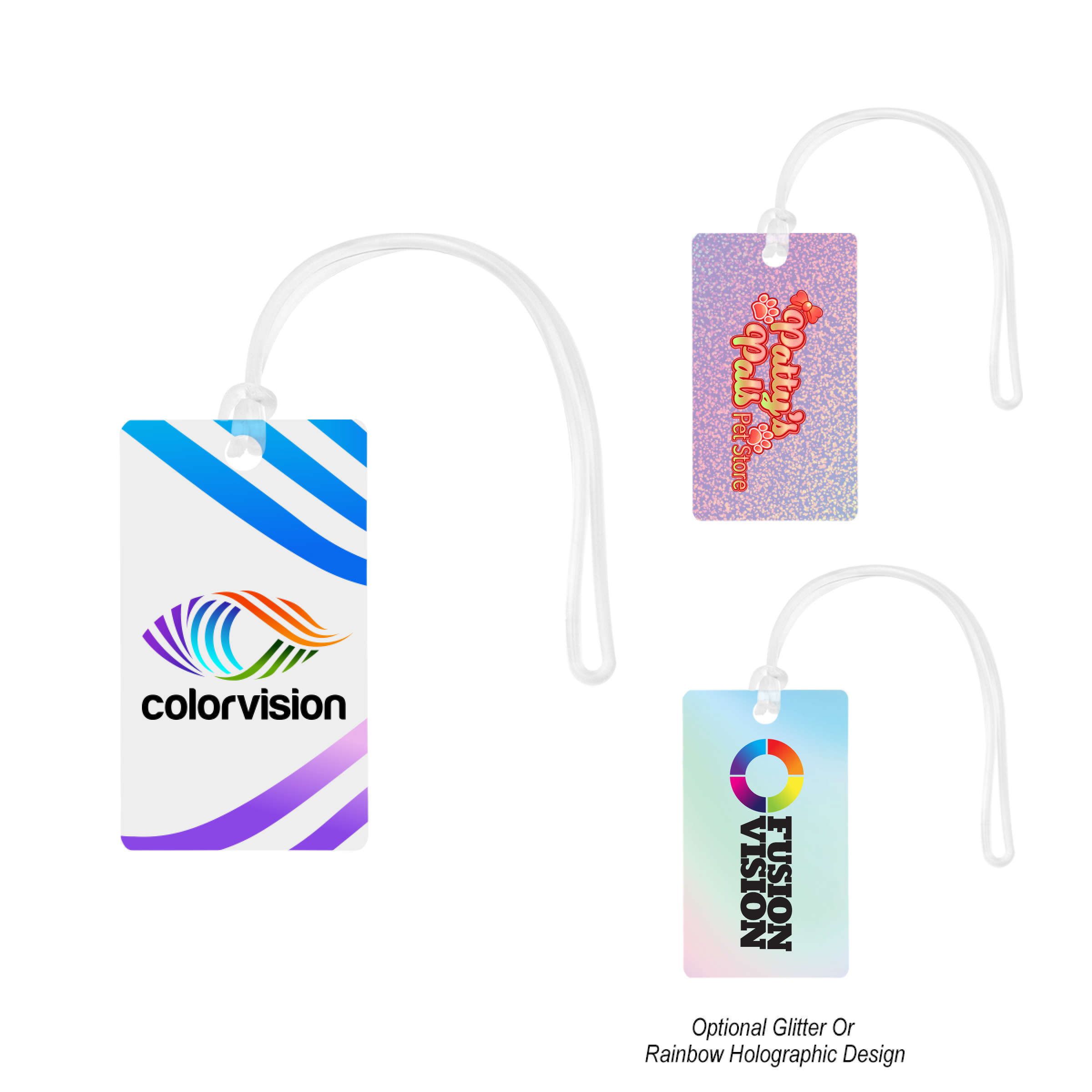 Acrylic Bag Tag - Rectangle