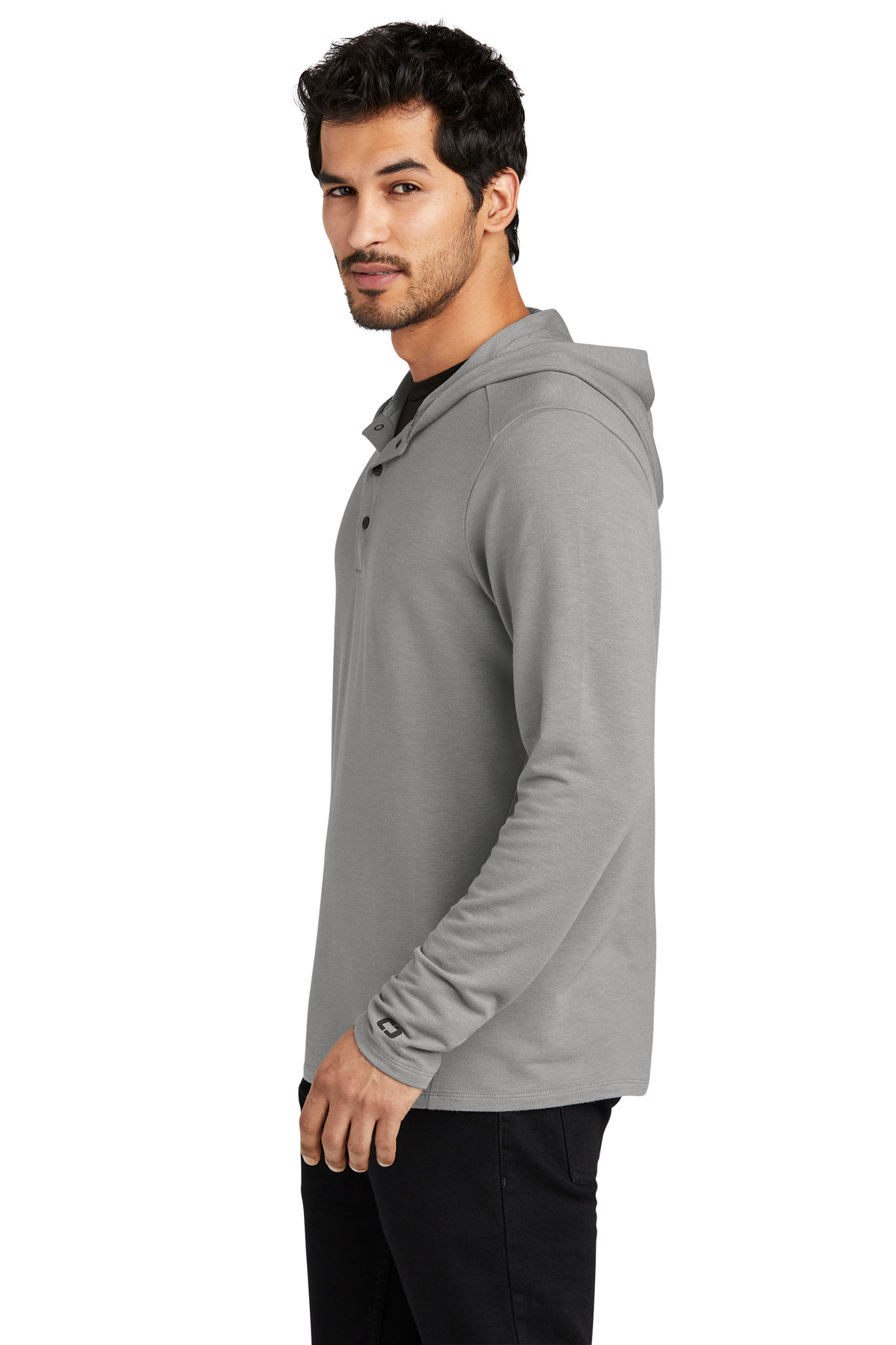 OGIO Luuma Flex Hooded Henley OG826, custom hoodie or sweatshirt with logo imprint 16