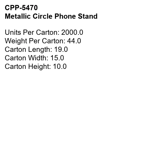 METALLIC CIRCLE PHONE STAND 5