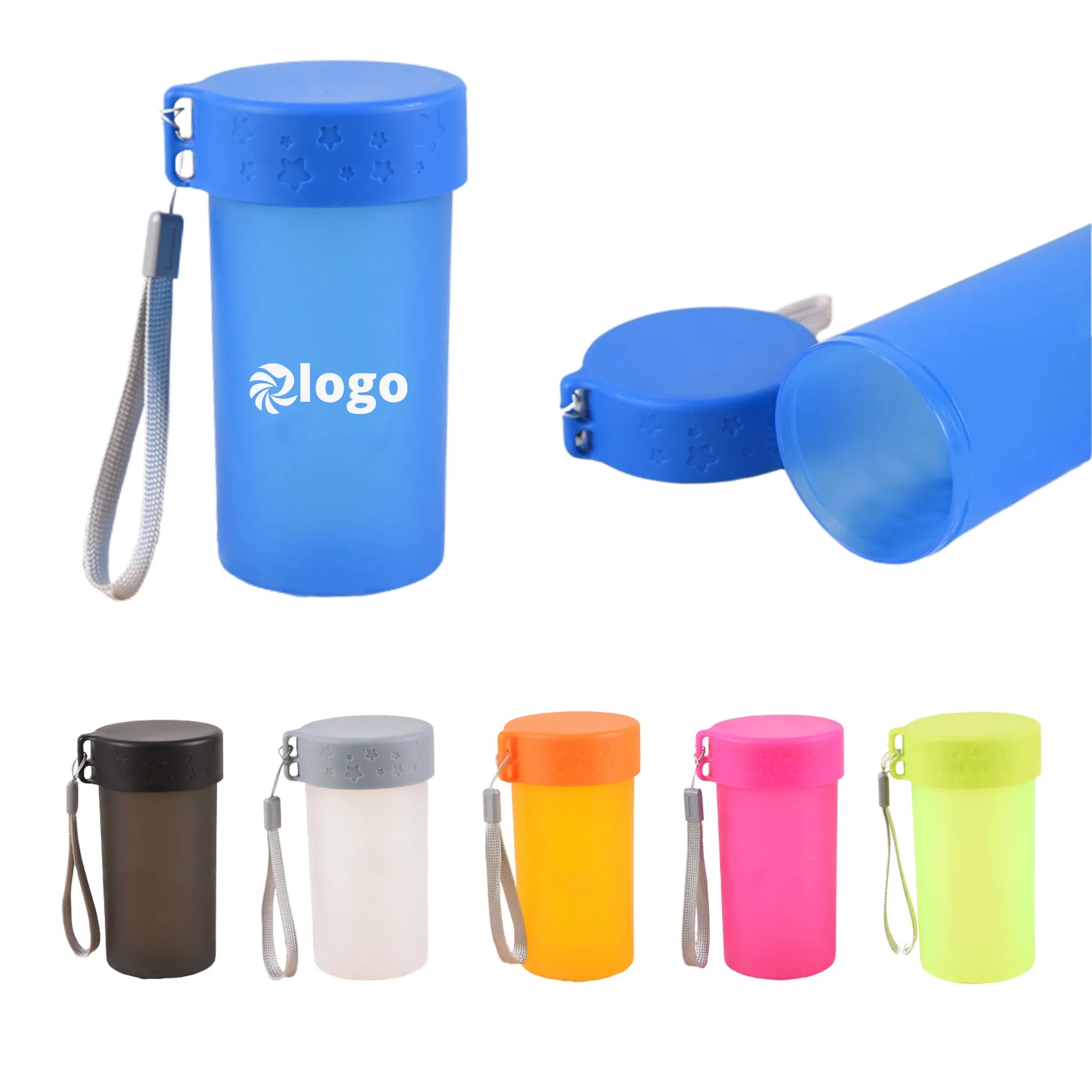 10 Oz Reusable Plastic Cup with Lanyard 1