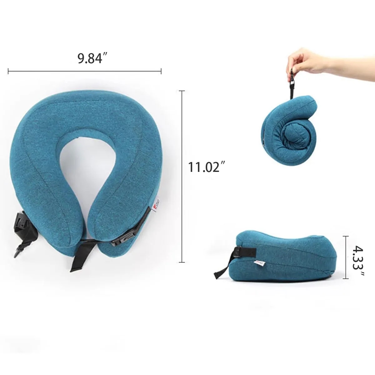 Memory Foam Cervical Pillow Travel Sleeping Headrest Cushion 4