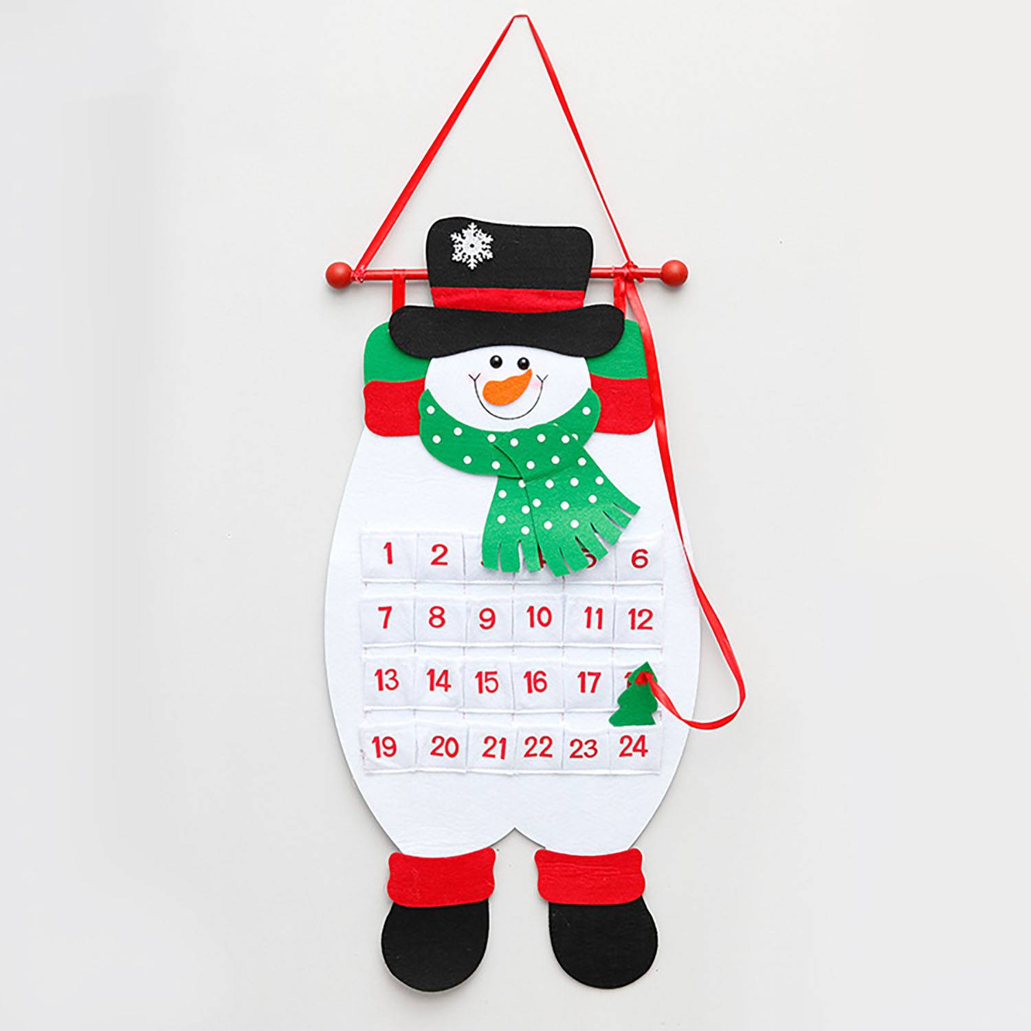 Felt Christmas Countdown Calendar Flag 3