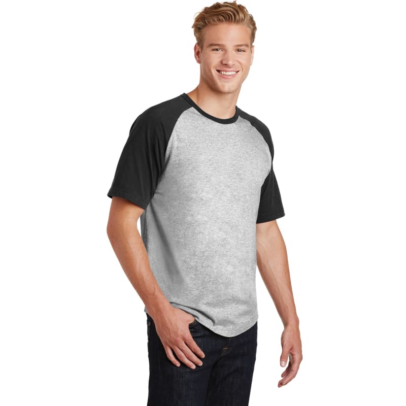 Sport-Tek Short Sleeve Colorblock Raglan Jersey. 8