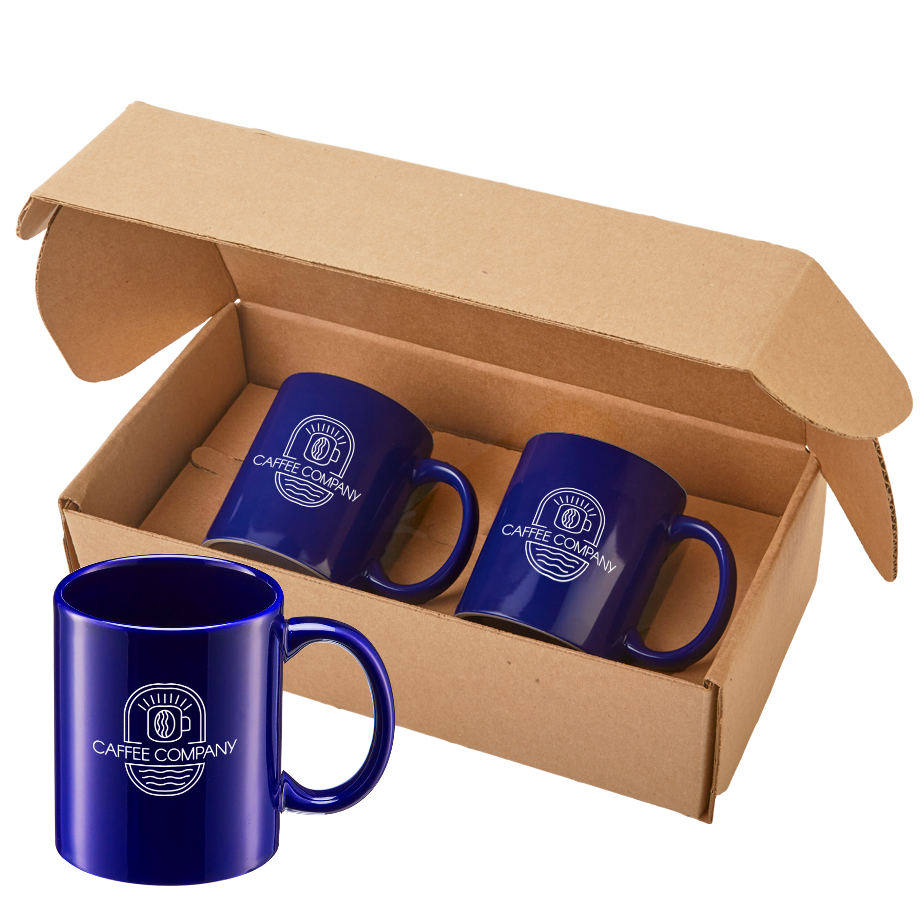 11 Oz. Sunrise Ceramic Coffee Mug Set 4