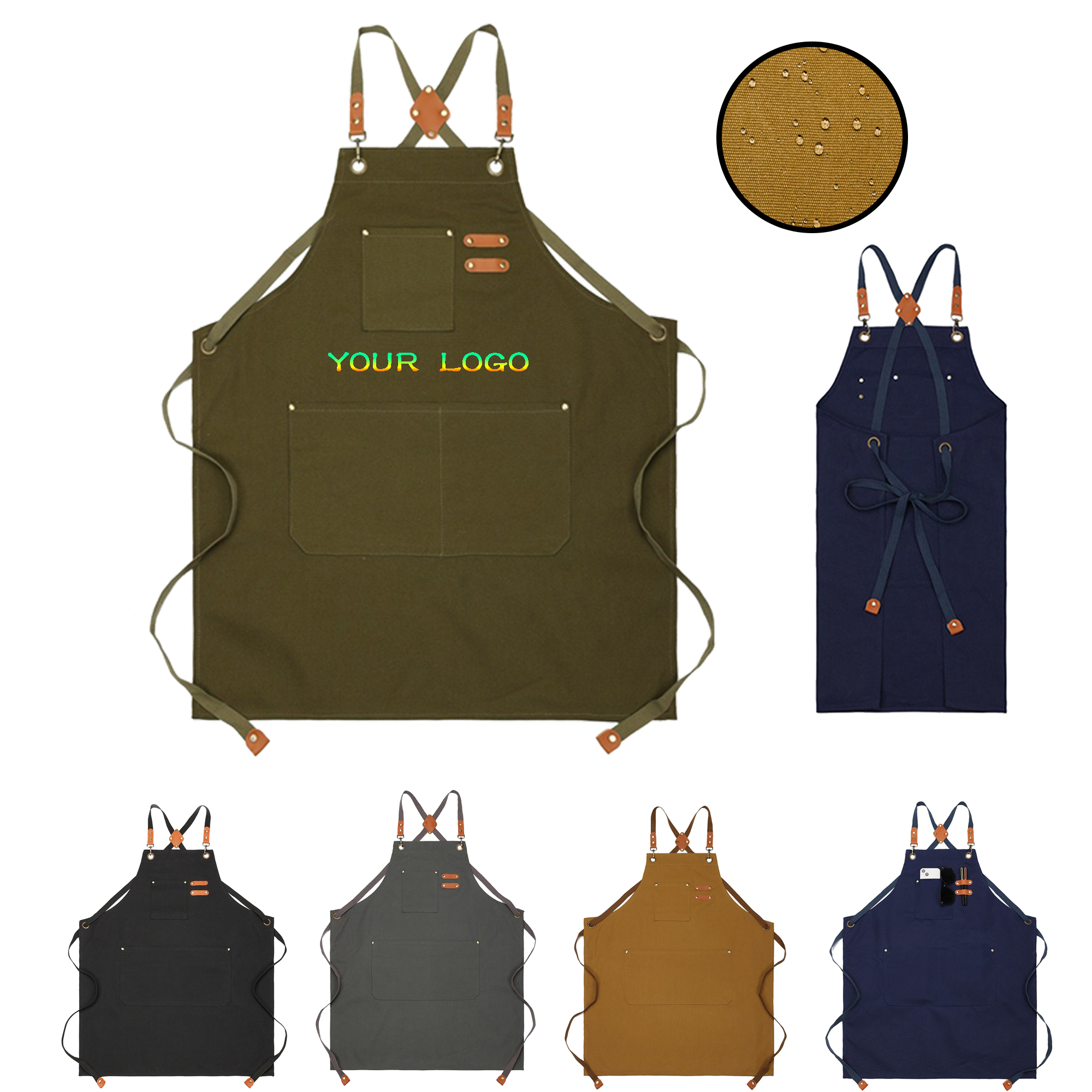 MOQ 20 PCS Oil-Resistant Cooking Apron 2