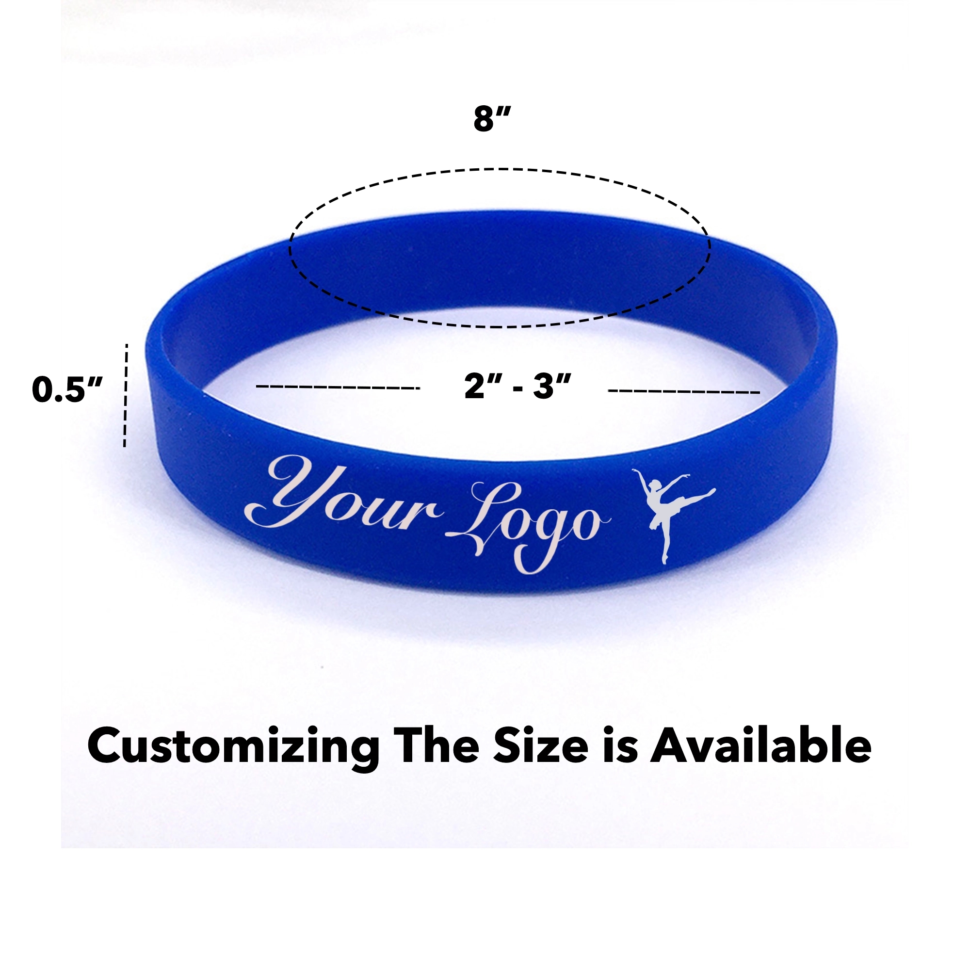Silicone Wristbands Blank Rubber Bracelets 3